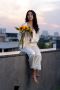 Buy White Superior Satin Pj Night Suit Set With Robe Online 