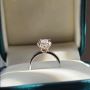 1 carat Moissanite Ring with Halo – Qakare