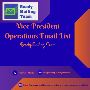 Ready Mailing Team’s VP Operations Email Address List Ready Mailing Team’s VP Operations Email Address List