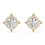 Lotus Flower Diamond Earrings