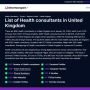List Of Health consultants in United Kingdom