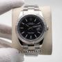 Rolex Datejust Bright Black Dial 41mm Replica Watch