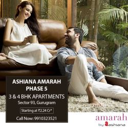 Ashiana Amarah Phase 5 (9910323521) Sector 93, Gurugram