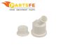True 811502 White Plastic Elbow Drain