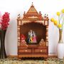 Sacred Space Large Floor Rested Pooja Mandir with Door