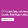 High-Quality DTF Transfer Printing Services for Custom Appar