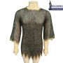  9 mm Chain mail Shirt Zig Zag border Two brass row , Flat c