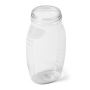  Clear Wide Mouth Oval PET Honey Jar – Honey Container - 1 