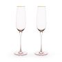 Rose Crystal Champagne Flute by Twine Living BistroToRestro