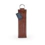 Brown Faux Leather Single Bottle Wine Viski BistroToRestro