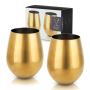 Gold Stemless Wine Glasses by Viski® | BistroToRestro