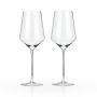Angled Crystal Bordeaux Glasses by Viski® | BistroToRestro