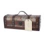 1 Bottle Old World Wooden Wine Box by Twine® 1 Bottle Old World Wooden Wine Box by Twine®