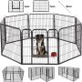 Buy Metal Dog Pen Outdoor Exercise Pen with Doors for Dogs