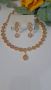 Stunning Round Shape Pink AD Necklace - Perfect for Any Occa