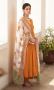 Stay Festive with Chandani Mustard Solid V Neck Anarkali wit