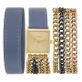 Shop The Stylish The Dream Wrap - Square Gold - Blue Strap W