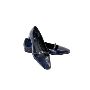 Ladies Blue Leather Flats – Premium Comfort & Elegance