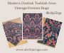 Modern Oushak Turkish Area Vintage Persian Rugs