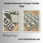 Modern Moroccan Vintage Turkish Rugs