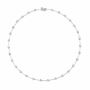 Rahaminov White Gold Diamond Bar Necklace