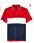 Nautica Men's Short Sleeve 100% Cotton Pique Color Block Pol