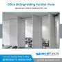 Office Sliding Folding partition Pune — SpaceTech Interior