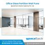 Office Glass Partition Wall Pune - SpaceTech Interior 