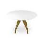 Frosty Elegance: The Allure of a Glass White Dining Table