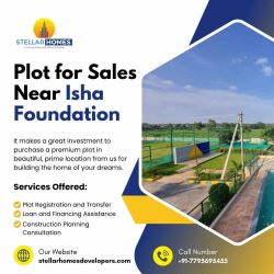 Plot for Sales Near Isha Foundation | International Airport