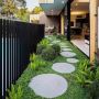 Enhance Your Pathway with Bluestone Organic Stepping Stones