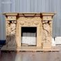 Luxury Marble Fireplace Mantle for Living Room