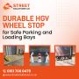 Durable HGV Wheel Stop for Safe Parking and Loading Bays
