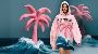 Pink palm puff