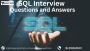 SQL Interview Questions and Answers