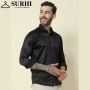 Black Shiny Shirt for Men: Stylish & Modern Partywear Choice
