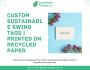 Custom Sustainable Swing Tags | Printed on Recycled Paper