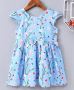 Buy Twetoons Knee length Frock Floral Print- Pink & Blue for
