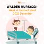 Walden NURS6231 Week 4 Journal Latest 2022 December