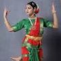 Authentic Bharatanatyam Dress: Vibrant Red & Yellow Ensemble