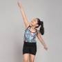 Stylish Girls' Gymnastics Unitard: Sleek, Sleeveless