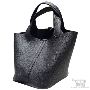 Hermes Picotin Lock 22 Bag Black Taurillon Clemence Rating: 