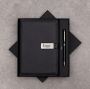 Classic Black Leather Notebook & Pen Gift Set by TheGiftara