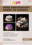 Send Anniversary Cakes Online to Canada to Your Loved Ones