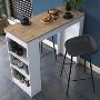 Shop The Home Canvas Kitchen Bar Table with Shelve in UAE