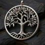 Clio Antique Handmade Tree of Life Pendant Silver