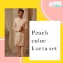  Elegant Peach Color Kurta Set – Graceful Ethnic Wear by The