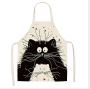  The Best Crazy Cat Linen Apron-The Purrfect Cat Shop