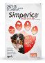 Simparica Chewables 120MG for XLarge Dogs 40.1-60KG (RED)