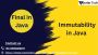 Final Vs. Immutability in Java